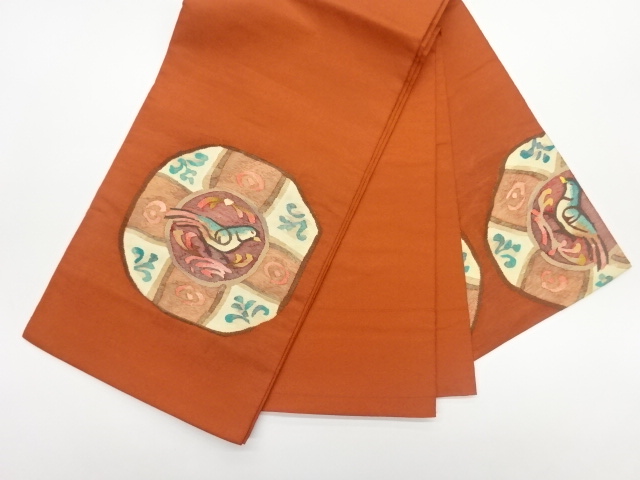 6965489: JAPANESE KIMONO / VINTAGE FUKURO OBI / WOVEN